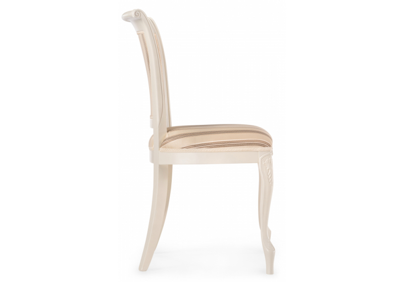 Стул деревянный Амбертин молочный / агата серая (49x56x92)