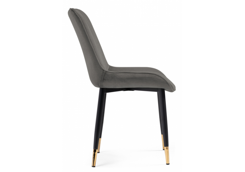 Стул на металлокаркасе Seda-1 dark gray / gold / black (52x60x87)