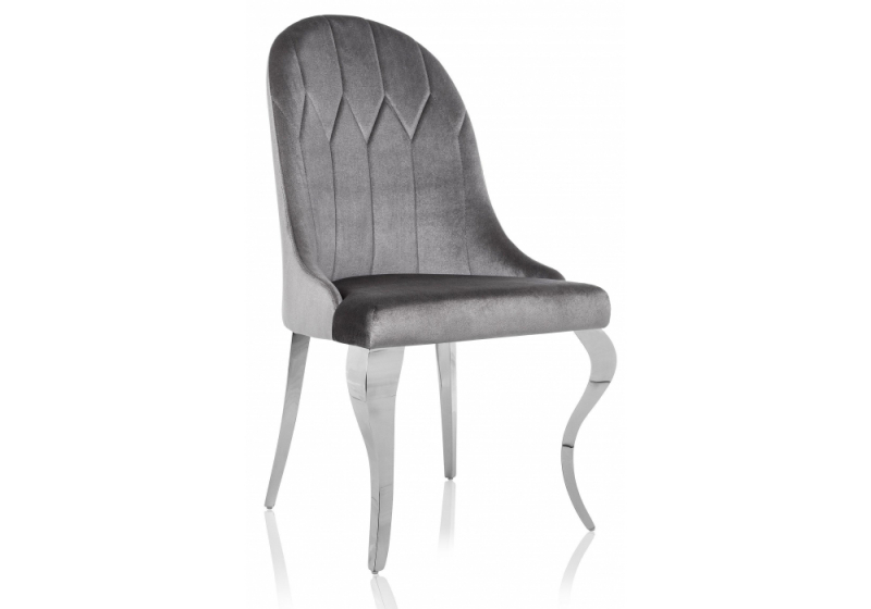 Стул на металлокаркасе Gustav серый (53x58x95). 