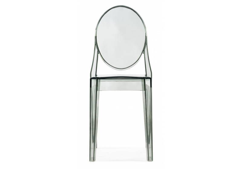 Пластиковый стул Victoria clear gray (38x49x91)