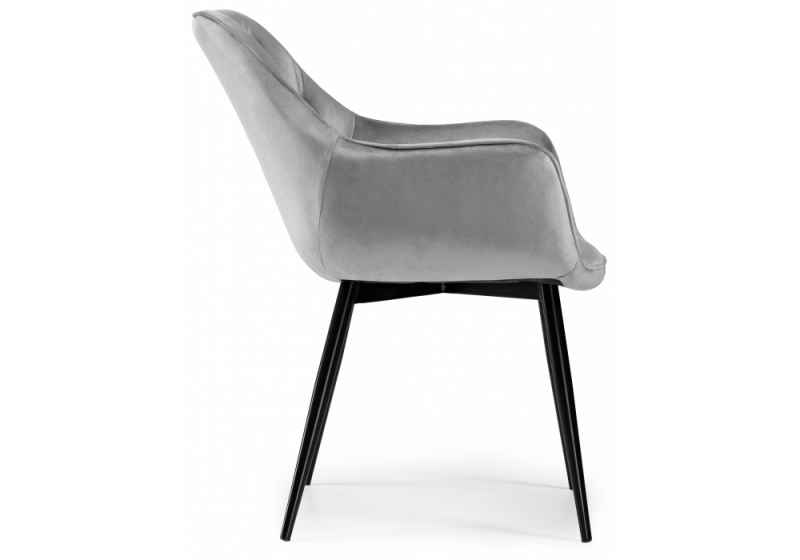 Стул на металлокаркасе Remo light gray (60x66x82)