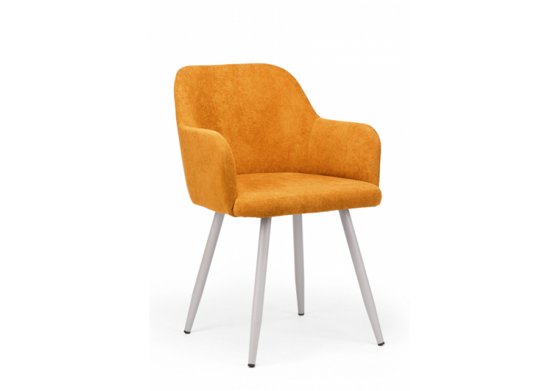 Стул на металлокаркасе Инфини терракота (ocean 015) / серый (54x61x80). 