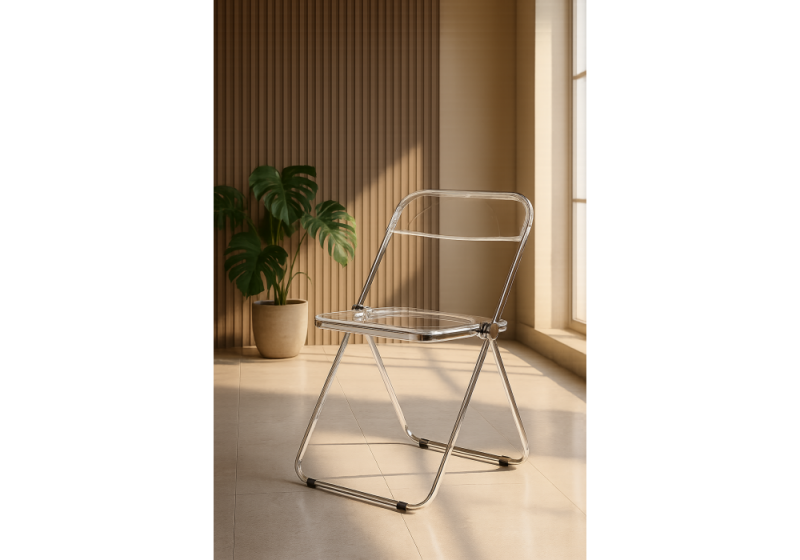 Пластиковый стул Fold складной clear (43x46x81)