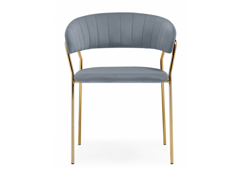Стул на металлокаркасе Kamelia 1 gray / gold (60x52x79)